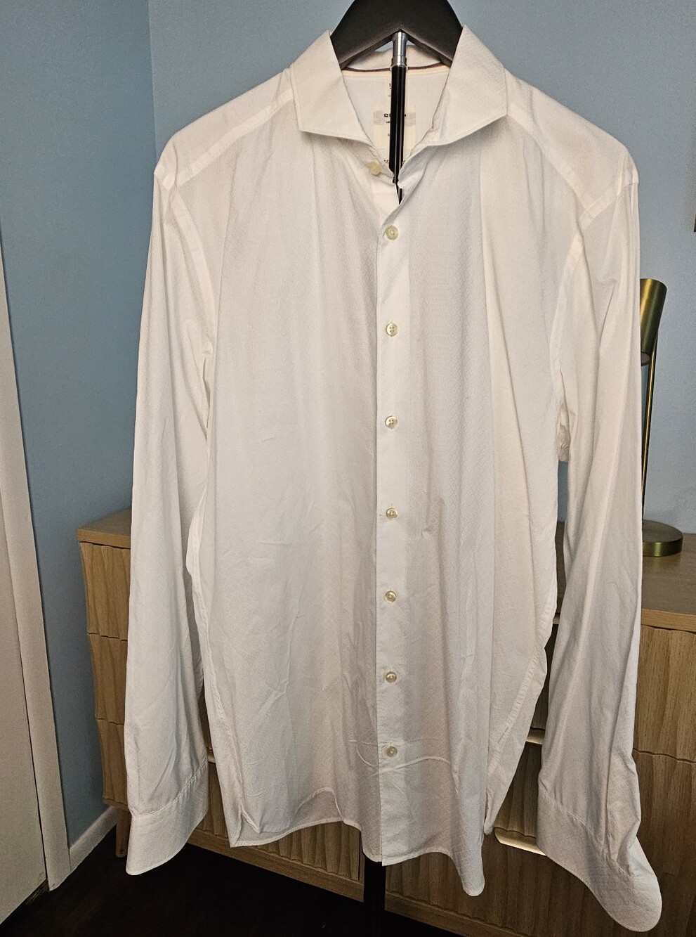 OLYMP Body Fit Men's Dress Shirt In White